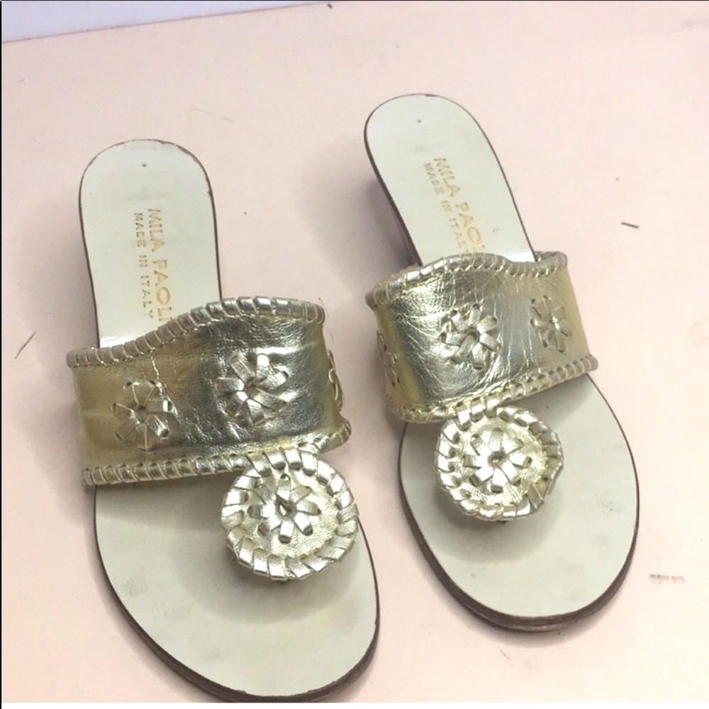 Mila Paoli made in Italy wedge sandals